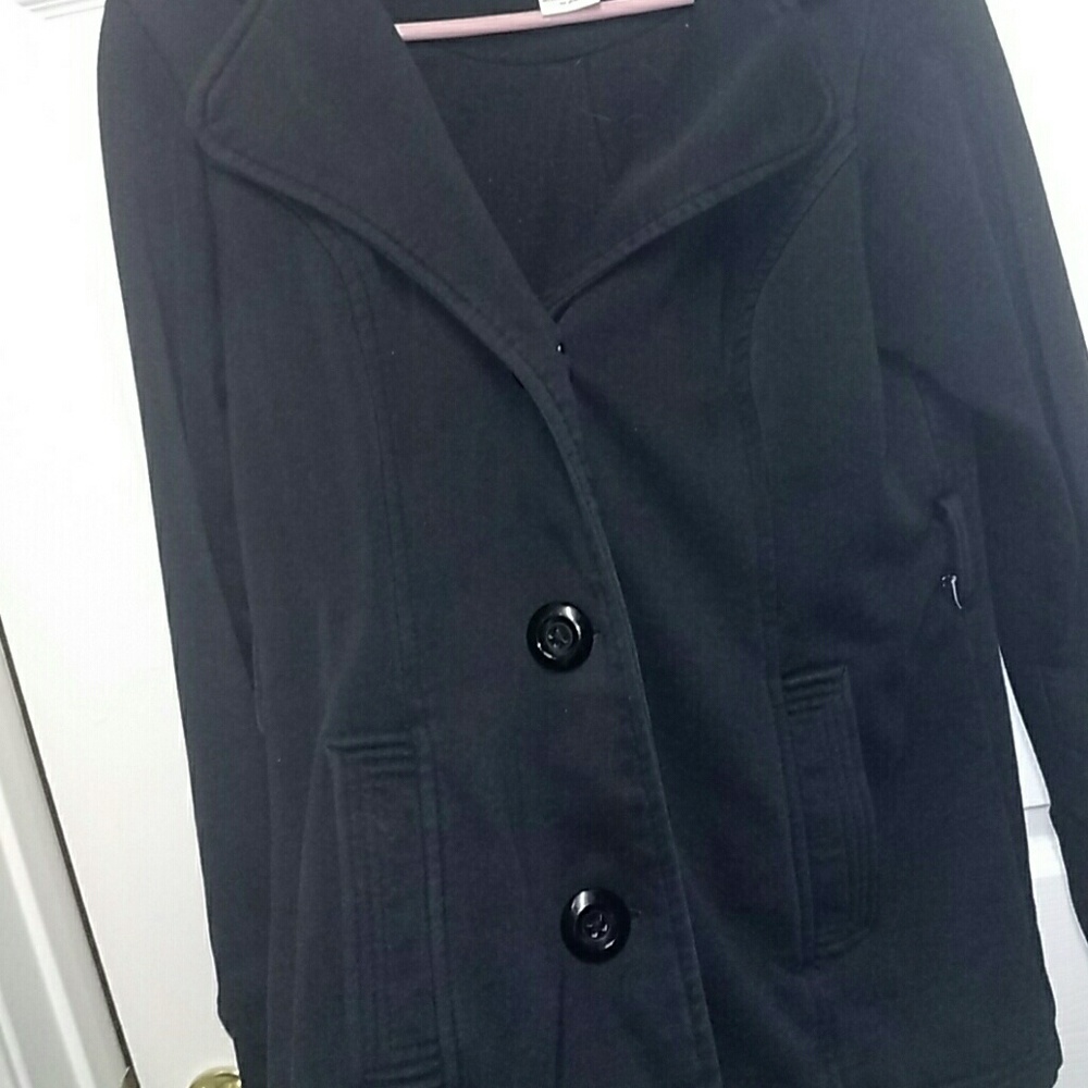 Black pea coat